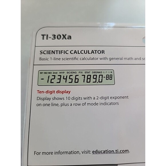 Texas Instruments TI-30Xa Scientific Calculator NIP - Picture 10 of 10